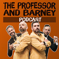 Cover artwork for The Professor and Barney Podcast
